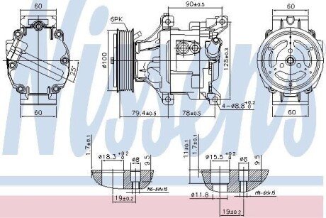 Компресор кондиціонера Nissens 89324