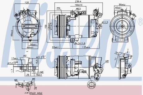 Компресор кондиціонера Nissens 89346