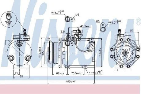 Компресор кондиціонера Nissens 89349