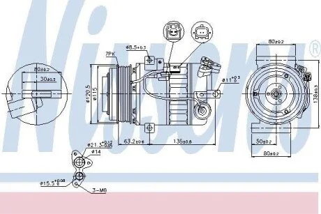 Компресор кондиціонера Nissens 89392