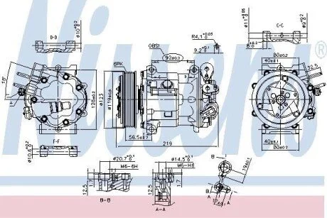 Компресор кондиціонера Nissens 89404