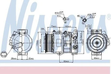 Компресор кондиціонера Nissens 89516