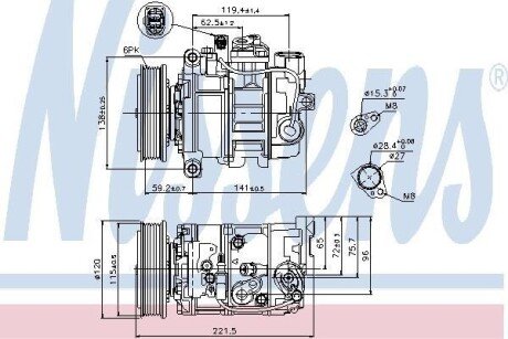 Компресор кондиціонера Nissens 89529