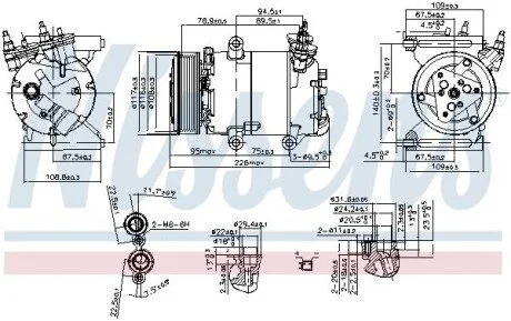 Компресор кондиціонера Nissens 89571