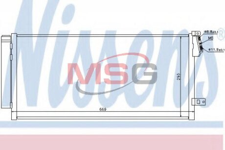 Конденсер кондиціонера Nissens 940169