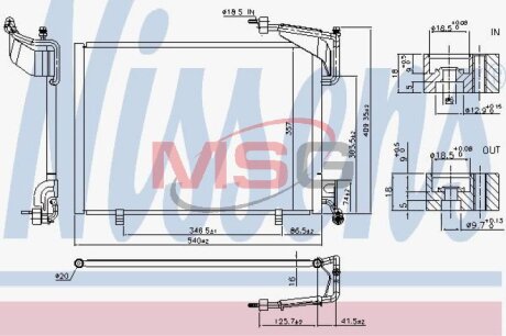 Конденсер кондиціонера Nissens 940528