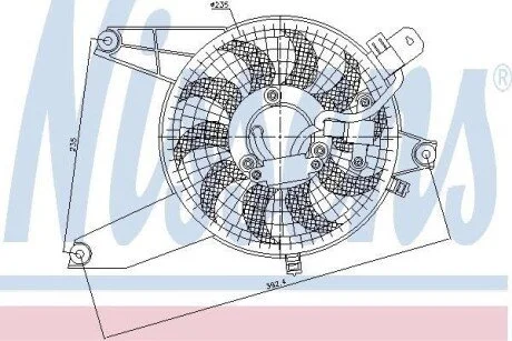 Вентилятор радіатора Nissens 85370