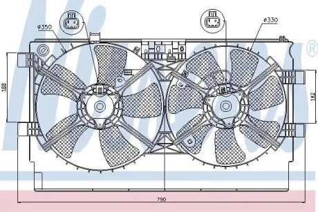 Вентилятор радіатора Nissens 85635