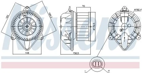 Вентилятор салона Nissens 87403