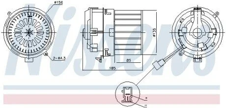 Вентилятор салона Nissens 87791