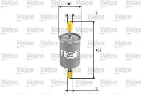 Фільтр паливний Valeo 587008