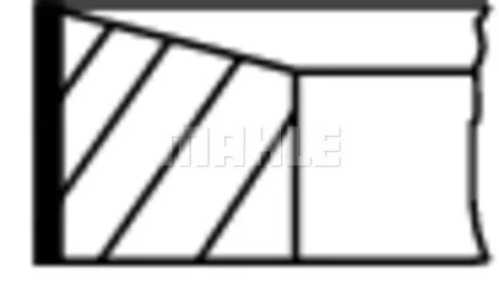 Кільця поршневі Knecht/Mahle 676 13 N0