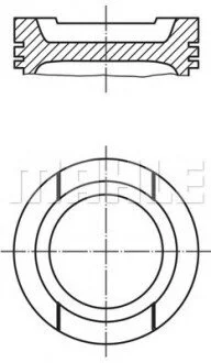 Поршень Knecht/Mahle 033 20 02