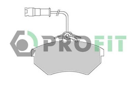 Колодки гальмівні дискові PROFIT 5000-0954