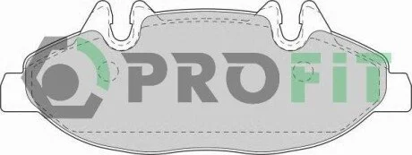 Колодки гальмівні дискові PROFIT 5000-1493