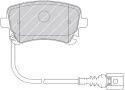 Комплект гальмівних колодок з 4 шт. дисків FERODO FVR1644