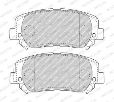 Комплект гальмівних колодок з 4 шт. дисків FERODO FDB4999