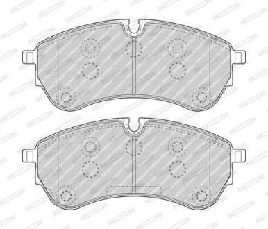 Колодки гальмівні дискові (комплект 4 шт) FERODO FVR5067