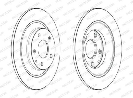 Гальмівний диск FERODO DDF2609C