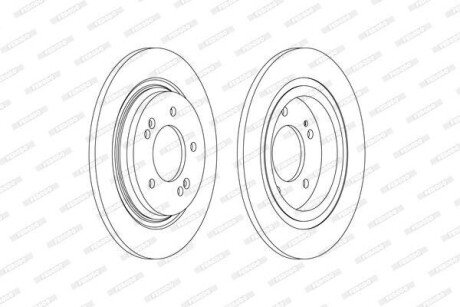Гальмівний диск FERODO DDF2604C