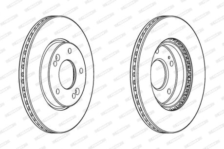 Гальмівний диск FERODO DDF2187C