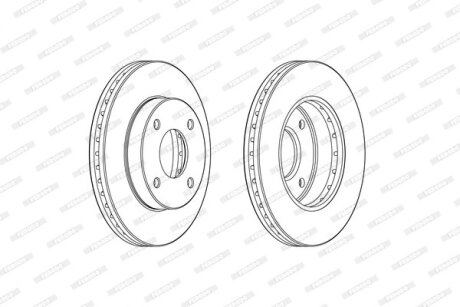 Гальмівний диск FERODO DDF2134C