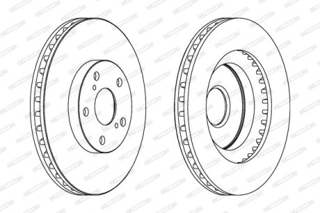 Гальмівний диск FERODO DDF1646C
