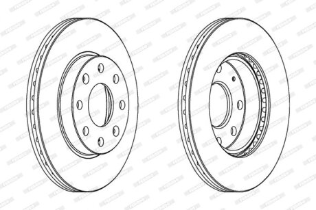 Гальмівний диск FERODO DDF1279C