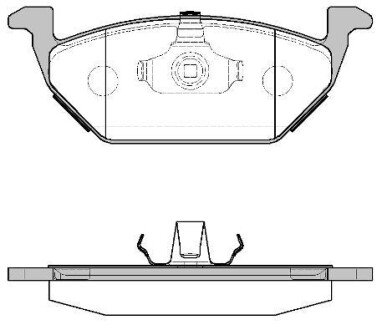 Колодка гальм. диск. SEAT LEON; SKODA OCTAVIA 96-; VW BORA 99-, GOLF 97- передн. REMSA 0633.00