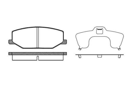 Колодка гальм. диск. SUZUKI JIMNY, SAMURAI, SJ410, SJ413, SUPER CARRY передн. REMSA 0190.10