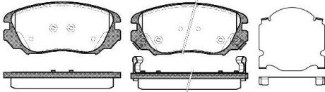 Колодка гальм. диск. OPEL INSIGNIA 1.6-2.8 08-; SAAB 9-5 2.0TTID 10 - передн. REMSA 1385.02