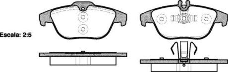 Колодка гальм. диск. MB C-CLASS(W204) 180-350 07-, GLK-CLASS200-350 08- задн. REMSA 1305.00