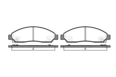 Колодка гальм. диск. ISUZU D-MAX 2.5DITD 07-,3.0D 07-; RODEO 2.5 05- передн. REMSA 1098.14