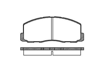 Колодка гальм. диск. MITSUBISHI COLT, GALANT, LANCER, SPACE WAGON передн. REMSA 0188.00