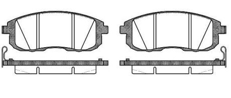 Колодка гальм. диск. NISSAN TIIDA 1.5DCI-1.8 07-; SUZUKI SX4 06 - передн. REMSA 0293.14