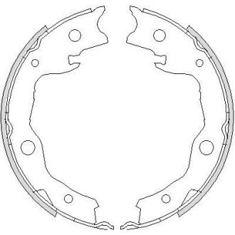 Колодка гальм. барабан. NISSAN X-TRAIL 07-, QASHQAI 07-, JUKE 10 задн. REMSA 4752.00