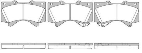 Колодка гальм. диск. TOYOTA LAND CRUISER 200 4.5D/4.7/5.7 08 - передн. REMSA 1271.02