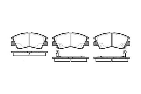 Колодка гальм. диск. MITSUBISHI L 200/L 300/PAJERO 01.1990 - передн. REMSA 0275.02