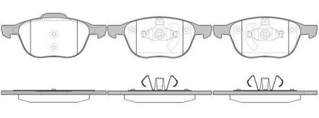 Колодка гальм. диск. FORD FOCUS, MAZDA 3,5, VOLVO C70, S40, передн. REMSA 1082.00