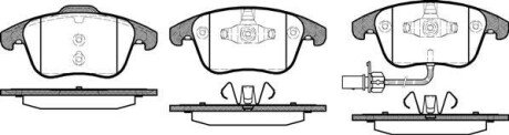 Колодка гальм. диск. SEAT ALHAMBRA 2010-; VW SHARAN 2010 - передн. REMSA 1219.11