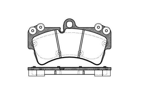 Колодка гальм. диск. AUDI Q7, PORSCHE CAYENNE, VW TOUAREG передн. REMSA 0995.00