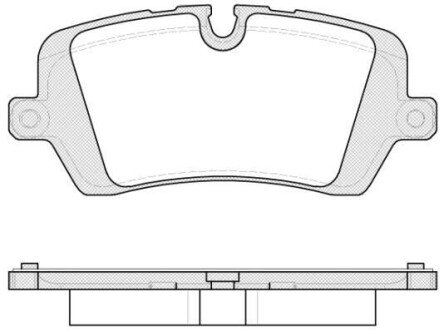 Колодка гальм. диск. RANGER ROVER 3.0, 3.0 TD, 5.0 07/13 - задн. REMSA 1541.00