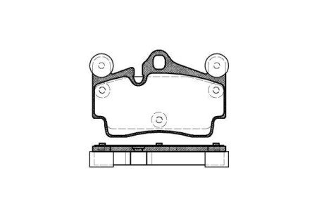 Колодка гальм. диск. AUDI Q7, PORSCHE CAYENNE, VW TOUAREG задн. REMSA 0996.00