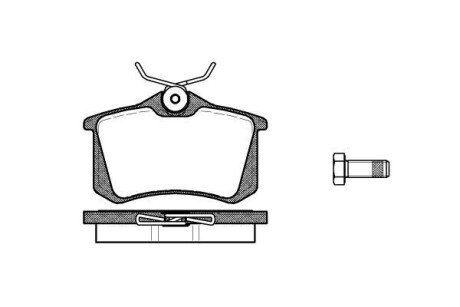 Колодка гальм. диск. SEAT IBIZA, VW GOLF, RENAULT CLIO задн. REMSA 0263.10