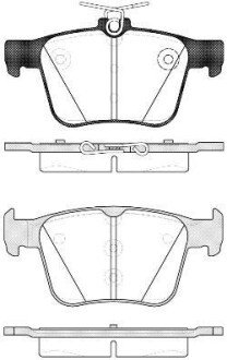 Колодка гальм. диск. VW GOLF VII 2.0 2013,AUDI A3 2012 задн. REMSA 1516.10