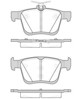 Колодка гальм. диск. VW GOLF VII 2.0 2013,AUDI A3 2012 задн. REMSA 1516.00