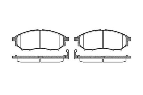 Колодка гальм. диск. NISSAN QASHQAI, RENAULT KOLEOS передн. REMSA 0852.14