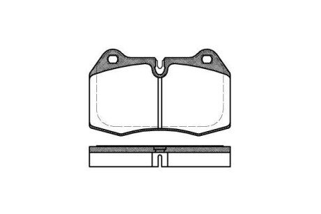 Колодка гальм. диск. BMW 5 (E34), 7 (E38), 8 (E31) передн. REMSA 0441.00