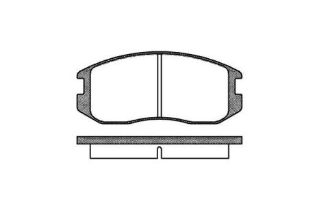 Колодка гальм. диск. MITSUBISHI COLT V, LANCER VI передн. REMSA 0357.00