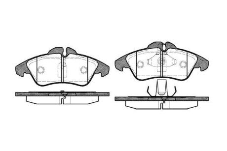 Колодка гальм. диск. MB SPRINTER 2-t, VW LT 28-35 передн. REMSA 0578.00